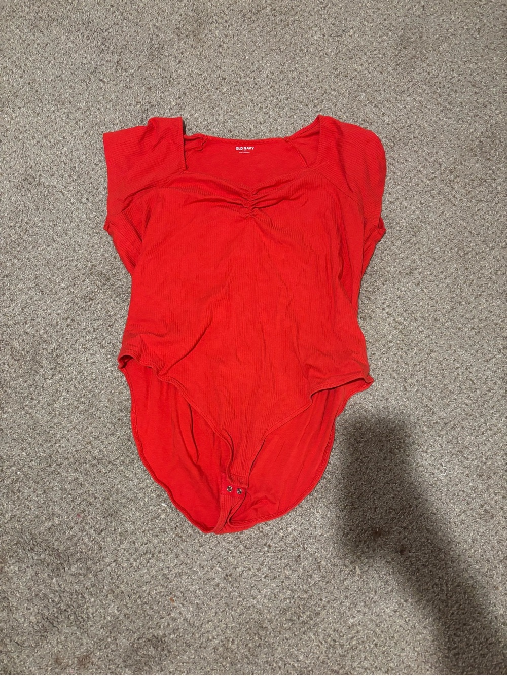 Old Navy Red One-Piece Bodysuit